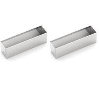 DE BUYER, ARO INOX RECTANGULAR 10X2,5X3,L 10 x l 2,5 cm-3943.10 (Paquete de 2)