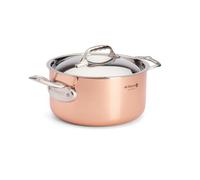 De Buyer, CACEROLA MONTURAS INOX CON TAPADERA PRIMA MATERA INDUCTION ø 24 CM--6242.24