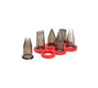 De Buyer, CREATIVO SET : 6 BOQUILLAS TRITAN CON SOPORTE--4150.03