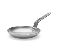 de Buyer Mineral B - Sartén para tortillas (acero al carbono, diámetro de 20,3 cm, superficie de cocción de 14 cm, acabado naturalmente antiadherente, fabricado en Francia)