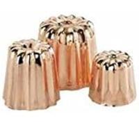 De Buyer, MOLDE BORDELES EN COBRE ESTAÑADO Ø 3,5 CM X 3,3CM ALTO,6820.35N