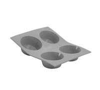 De Buyer, MOLDE SILICONA ELASTOMOULE 21X17,6CM- PLACA 4 PORCIONES MÚFIN--1833.21D