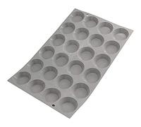 De Buyer, MOLDE SILICONA ELASTOMOULE DE 30X20CM, MINI-TARTITAS 24 UNIDADES DE Ø4,5CM--1853.01D