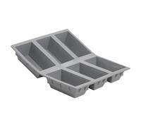 De Buyer, MOLDE SILICONA ELASTOMOULE, PLACA 6 UNIDADES CAKE--1831.21D