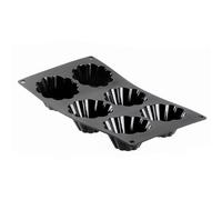 De Buyer, MOLDE SILICONA MOUL FLEX PLACA17,5X30CM CON 6 BIZCOCHOS-Ø 8 CM--1964.01
