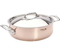 De Buyer Prima Matera: olla para asar, cobre/acero inoxidable, diámetro 28 cm, base plana.