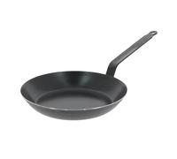 De Buyer - Sartén azul de acero al carbono de 2 mm de grosor, 26 cm de diámetro, superficie de cocción de 21 cm, apta para horno, naturalmente antiadherente, fabricada en Francia