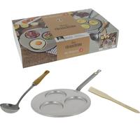 De Buyer - Set "BRUNCHTIME": Incluye: sartén para crepes, espátula y cuchara