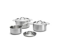 De Buyer set de cacerolas con tapas de Buyer Alchimy 6 piezas Acero inoxidable