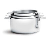 De Buyer, TWISTY, 3 CAZO INOX ø 16-18-20 cm,Ø 16/18/20 cm-3491.03
