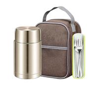 de comida caliente Bol de acero inoxidable aislado al vacío y hermético, | térmica para comida para picnic, deportes, playa, camping, senderismo, escalada, viajes, verano, trabajo, vacacio