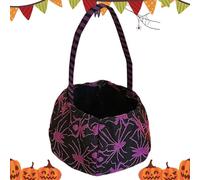 De Dulces De Halloween - Piojos De Almacenamiento Trick, Cesta De Regalo Traje | De Calabaza De Tela Brillante, Decorativo Recogiendo La Bandeja Para Eventos De Vestido De Temporada Para L