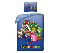 de edredón reversible de Super Mario Bros, 140X200 cm, de almohada 65X65 cm