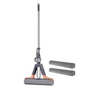 De esponja con rodillo, de esponja para la limpieza de suelos - De esponja con rodillo de PVA con mango ajustable | De esponja absorbente para la limpieza eficiente de los suelos