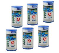 de filtro Intex Tipo A, , Ø 4.7 Cm ( Interior): 10.7 Cm ( Exterior) X 20 Cm (6 piezas)