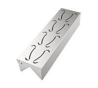 de fumadores de astillas de madera, cofre de fumadores de fumadores - de fumadores de pellets de acero inoxidable - accesorios de barbacoa de acero inoxidable con tapa con bisagras, agregar