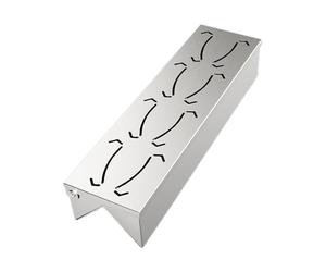 de fumadores de astillas de madera, cofre de fumadores de fumadores - de fumadores de pellets de acero inoxidable - accesorios de barbacoa de acero inoxidable con tapa con bisagras, agregar