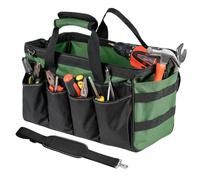 de herramientas resistente - Organizador de tela Oxford con 16 bolsillos | Maletín de herramientas con cremallera - Para mecánicos electricistas Plomero Garaje Construcción Reparación