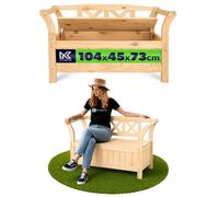de Jardín de Madera KADAX con de Almacenamiento y Respaldo para , 119 cm