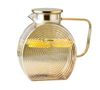 de jarra en 2,5 litros | Con tapa de acero inoxidable para bebidas calientes frías, café, leche, zumos, cocina, casa, restaurante