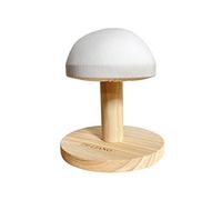 DE-LIANG Bra - Tabla de planchar de madera con funda acolchada de hierro, taburete redondo para mesa pequeña, almohadilla de prensado de jamón, 7.1 pulgadas (DLIB50-BEIGE)
