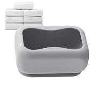 de pañuelos de silicona para decoración del hogar | Ventosa Tissue Cover Caja de Almacenamiento para Dormitorio Salón Cocina Baño Apartamento Coche Oficina WG Hotel Escritorio