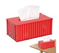 de pañuelos para contenedores de envío - Estuche de almacenamiento creativo para portapapeles | Organizador de pañuelos decorativo para salón, oficina, cocina, dormitorio, sala de estudio y