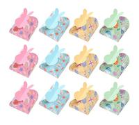 De Papel Para Dulces De Pascua 12 Piezas Contenedores Diseño Conejo Con