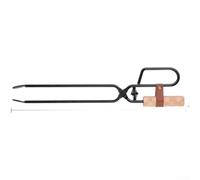 de para acero para Barbacoa 47.5cm Mango Madera de para acero | Hierro , mango de roble , 47.5cm largo, ideal para y leña