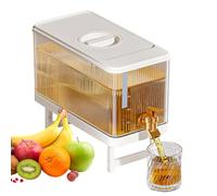 De para Frigorífico - Recipiente De De Vidrio Grande De 4,5 L con Grifo Y Filtro, De Agua Sin BPA con Soporte Estable, Práctico Recipiente De para