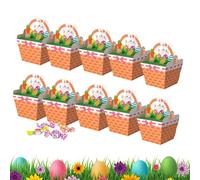de regalos de Pascua, contenedor reutilizable para regalos de, cajas de galletas con forma de conejito, soporte para dulces de cartón grueso, decoración de mesa navideña con