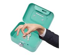 de Seguridad para Dinero - de Efectivo de Metal Mini de Seguridad con Cerradura Banco de Dinero,de para, Banco de Monedas de Metal Resistente para colección de Monedas, niños y Adultos