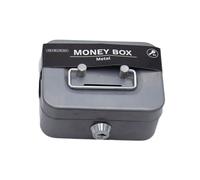 de seguridad para dinero, de Seguridad con Cerradura de Llave Mini de Seguridad con Cerradura de Efectivo de Metal, fuerte para dinero, banco de monedas de metal resistente para niños, adultos, ventas