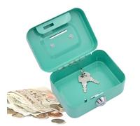 de seguridad pequeña con cerradura de llave | Caja fuerte con cerradura | Caja de dinero de metal portátil para la venta diaria