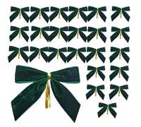de terciopelo - 8,9 x 8,9 cm - Pinza para el pelo con para el pelo, durabilidad garantizada | de corona de Navidad con práctico cordón de fijación, lazos decorativos de Navidad para