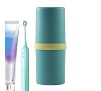 de viaje genérica para cepillo de dientes, carcasa impermeable y lisa, de almacenamiento para cepillos de dientes, para casa, viaje, camping, traslado, gimnasio, dormitorio, hotel