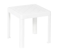 Dea Home Mesa de centro POP de plástico para interiores y exteriores, art. 920 Blanco (Blanco)