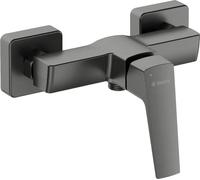 Deante Batería de ducha de pared, monomando, titanio, latón, mezclador, montaje en pared, altura 138 mm, garantía de 7 años