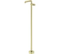 Deante - Batería de lavabo de pie, modelo Silia Hexa, acabado dorado cepillado