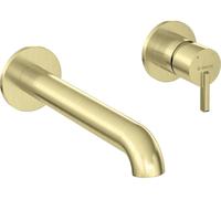 Deante - Batería de lavabo empotrada Silia, acabado dorado cepillado