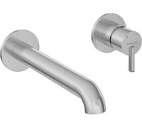 Deante - Batería de lavabo empotrada Silia, acero cepillado