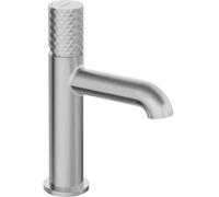 Deante - Batería de lavabo Silia Hexa, acero cepillado