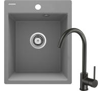 Deante Corio fregadero con grifo /negro ZRCBS103