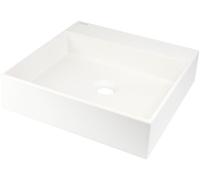 Deante Correo lavabo 40x40 cm cuadrada sobre encimera blanco mate CQR_AU4S