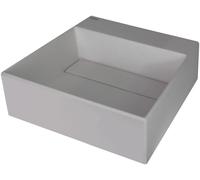 Deante Correo lavabo 40x40 cm cuadrada sobre encimera gris/piedra mate CQR_SU4M