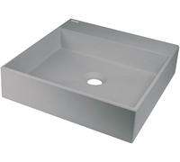 Deante Correo lavabo 40x40 cm cuadrada sobre encimera gris/piedra mate CQR_SU4S