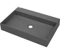 Deante Correo lavabo 60x40 cm rectangular sobre encimera antracita mate CQR_TU6S