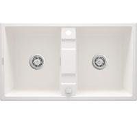 Deante Eridan fregadero de granito 86x50 cm blanco ZQE_A203