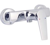 Deante IVO: Batería de ducha de pared, monomando, cromada, con mezclador. Grifería moderna para baño, montaje en pared