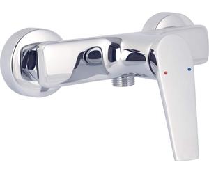Deante IVO: Batería de ducha de pared, monomando, cromada, con mezclador. Grifería moderna para baño, montaje en pared